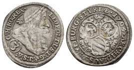 AUSTRIA. Holy Roman Empire. Habsburg. Leopold I.(Emperor, 1658-1705).3 Kreuzer.

Weight : 1.4 gr
Diameter : 20 mm