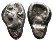Persia, Achaemenid Empire AR Siglos. Time of Darios II. Sardes, circa 425-405 BC.
Reference:
Condition: Very Fine

Weight:5.15gr
Dimention:18.86m...