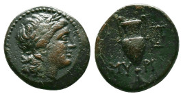 Greek Coins. 4th - 1st century B.C. AE
Reference:
Condition: Very Fine

Weight:3.97gr
Dimention:16.06mm