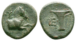 Greek Coins. 4th - 1st century B.C. AE
Reference:
Condition: Very Fine

Weight:4.48gr
Dimention:18.36mm