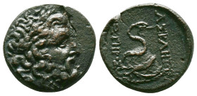 Greek Coins. 4th - 1st century B.C. AE
Reference:
Condition: Very Fine

Weight:8.91gr
Dimention:22.01mm