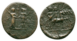 Greek Coins. 4th - 1st century B.C. AE
Reference:
Condition: Very Fine

Weight:3.76gr
Dimention:16.29mm