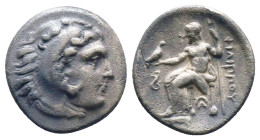 KINGS OF MACEDON. Alexander III 'the Great' (336-323 BC). Drachm.
Reference:
Condition: Very Fine

Weight:9.07gr
Dimention:19.85mm