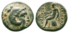 KINGS OF MACEDON. Alexander III 'the Great' (336-323 BC). Ae
Reference:
Condition: Very Fine

Weight:4.08gr
Dimention:15.67mm
