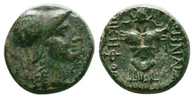 Greek Coins. 4th - 1st century B.C. AE
Reference:
Condition: Very Fine

Weight:6.41gr
Dimention:17.29mm