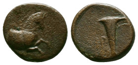 Greek Coins. 4th - 1st century B.C. AE
Reference:
Condition: Very Fine

Weight:3.62gr
Dimention:16.31mm