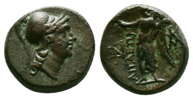 Greek Coins. 4th - 1st century B.C. AE
Reference:
Condition: Very Fine

Weight:4.49gr
Dimention:15.63mm