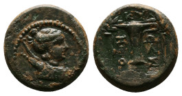 Greek Coins. 4th - 1st century B.C. AE
Reference:
Condition: Very Fine

Weight:4.63gr
Dimention:16.58mm