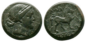 Greek Coins. 4th - 1st century B.C. AE
Reference:
Condition: Very Fine

Weight:8.72gr
Dimention:19.18mm