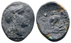 Greek Coins. 4th - 1st century B.C. AE
Reference:
Condition: Very Fine

Weight:6.51gr
Dimention:23.13mm
