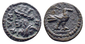 Greek Coins. 4th - 1st century B.C. AE
Reference:
Condition: Very Fine

Weight:1.43gr
Dimention:13.23mm