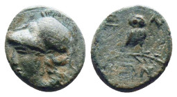 Greek Coins. 4th - 1st century B.C. AE
Reference:
Condition: Very Fine

Weight:2.32gr
Dimention:12.98mm