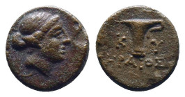 Greek Coins. 4th - 1st century B.C. AE
Reference:
Condition: Very Fine

Weight:1.52gr
Dimention:10.70mm