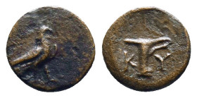 Greek Coins. 4th - 1st century B.C. AE
Reference:
Condition: Very Fine

Weight:0.78gr
Dimention:9.67mm