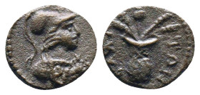 Greek Coins. 4th - 1st century B.C. AE
Reference:
Condition: Very Fine

Weight:1.18gr
Dimention:11.34mm