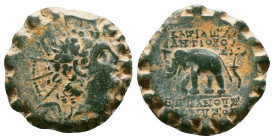 Greek Coins. Seleukid Empire, 4th - 1st century B.C. AE
Reference:
Condition: Very Fine

Weight:7.66gr
Dimention:21.86mm