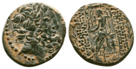 Greek Coins. Seleukid Empire, 4th - 1st century B.C. AE
Reference:
Condition: Very Fine

Weight:10.52gr
Dimention:21.81mm