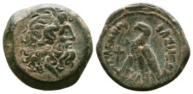 Greek Coins. Seleukid Empire, 4th - 1st century B.C. AE
Reference:
Condition: Very Fine

Weight:11.61gr
Dimention:22.67mm
