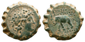 Greek Coins. Seleukid Empire, 4th - 1st century B.C. AE
Reference:
Condition: Very Fine

Weight:8.02gr
Dimention:22.49mm