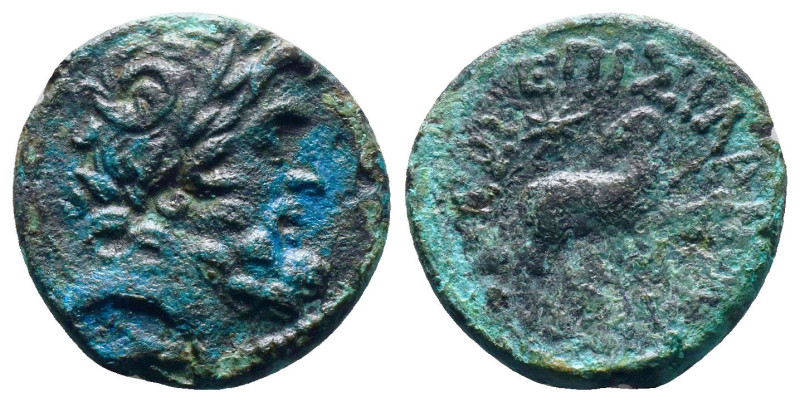 Greek Coins. Seleukid Empire, 4th - 1st century B.C. AE
Reference:
Condition: ...