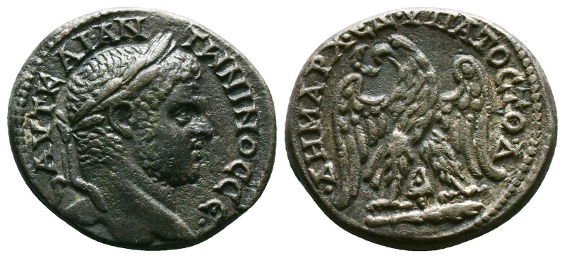 PHOENICIA, Tyre. Caracalla. AD 198-217. BI Tetradrachm. Struck AD 208-212. Laure...