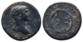 TRAJAN, A.D. 98-117. Seleucis and Piera, Antioch. AE 
Reference:
Condition: Very Fine

Weight:8.43gr
Dimention:23.33mm
