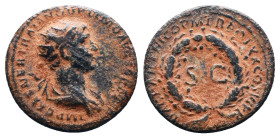 TRAJAN, A.D. 98-117. Seleucis and Piera, Antioch. AE 
Reference:
Condition: Very Fine

Weight:3.02gr
Dimention:18.67mm