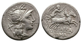 Spurius Afranius AR Denarius. Rome, 150 BC. 
Reference:
Condition: Very Fine

Weight:3.51gr
Dimention:19.01mm