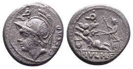 L. Julius L. f. Caesar AR Denarius. Rome, 103 BC.
Reference:
Condition: Very Fine

Weight:3.72gr
Dimention:15.90mm
