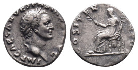 Vespasian. A.D. 69-79. AR denarius
Reference:
Condition: Very Fine

Weight:3.20gr
Dimention:16.90mm