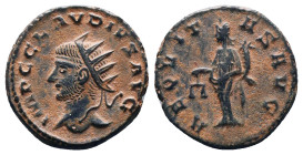 Roman Imperial Coins, Claudius II Gothicus. A.D. 268-270. Æ antoninianus
Reference:
Condition: Very Fine

Weight:3.82gr
Dimention:14.60mm