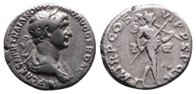 Trajan. A.D. 98-117. AR denarius 
Reference:
Condition: Very Fine

Weight:3.58gr
Dimention:17.26mm
