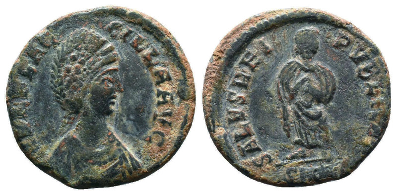 AELIA FLACILLA. Follis. Ae. 379-386 AD 
Reference:
Condition: Very Fine

Wei...