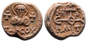 Byzantine Lead Seals, 7th - 13th Centuries
Reference:
Condition: Very Fine

Weight:11.46gr
Dimention:19.76mm