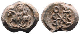 Byzantine Lead Seals, 7th - 13th Centuries
Reference:
Condition: Very Fine

Weight:7.15gr
Dimention:19.45mm