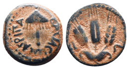 Judae Coins, Ae.
Reference:
Condition: Very Fine

Weight:2.59gr
Dimention:17.00mm