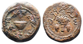 Judae Coins, Ae.
Reference:
Condition: Very Fine

Weight:6.28gr
Dimention:19.79mm