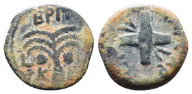 Judae Coins, Ae.
Reference:
Condition: Very Fine

Weight:2.43gr
Dimention:16.71mm