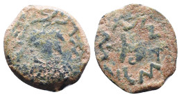 Judae Coins, Ae.
Reference:
Condition: Very Fine

Weight:2.85gr
Dimention:18.92mm