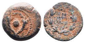 Judae Coins, Ae.
Reference:
Condition: Very Fine

Weight:2.66gr
Dimention:15.01mm