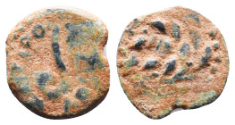 Judae Coins, Ae.
Reference:
Condition: Very Fine

Weight:1.31gr
Dimention:14.48mm