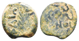 Judae Coins, Ae.
Reference:
Condition: Very Fine

Weight:1.91gr
Dimention:15.39mm