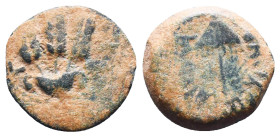 Judae Coins, Ae.
Reference:
Condition: Very Fine

Weight:2.69gr
Dimention:16.66mm