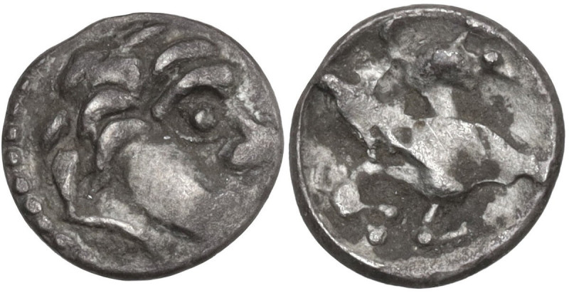 Celtic World. Celtic, Eastern Europe. AR Obol, imitation of Philip II of Macedon...