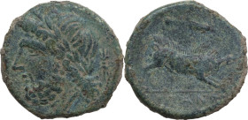 Greek Italy. Northern Apulia, Arpi. AE 21 mm, c. 325-275 BC. HN Italy 642. AE. 6.76 g. 21.00 mm. Light green patina. Good VF/VF.