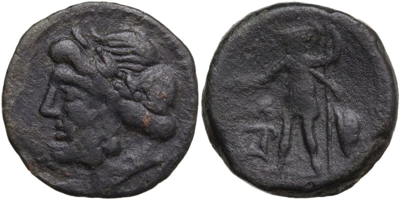 Sicily. Panormos. AE 21 mm, after 241 BC. Obv. Laureate head of Zeus left. Rev. ...