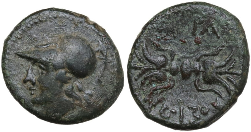 Sicily. Syracuse. Agathokles (317-289 BC). AE 16 mm, c. 305-295 BC. Obv. Head of...