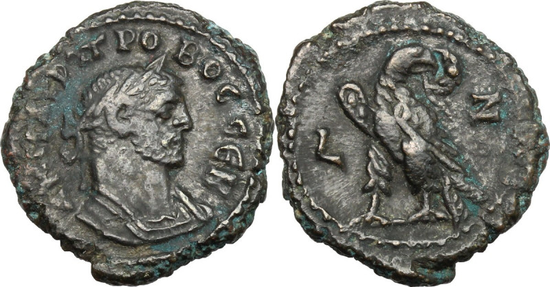 Probus (276-282). AE Tetradrachm, Alexandria mint, 281-282. Obv. Bust right, lau...