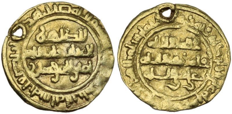 Fatimids. Al-Zahir (411-427 AH/ 1021-1036 AD). 1/4 Dinar or Robai, Siqilliya min...