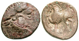 "Eastern Europe. Imitating Philip II of Macedon. 2nd-1st centuries B.C. AR tetradrachm (26.9 mm, 9.62 g, 12 h). 'Kugelwange' type. Laureate head of Ze...
